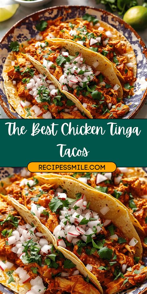 The Best Chicken Tinga Tacos | Recipe in 2025 | Mexican food recipes ...