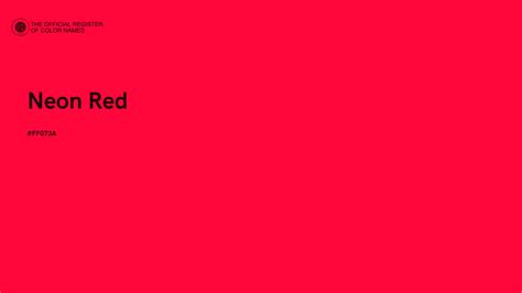 Names Of Neon Colors