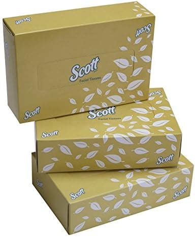 Scott® 2 ply Facial Tissue Flat Box, 100 Pulls, Pack of 3 (Total 300 ...