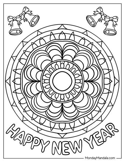 32 New Year Coloring Pages (Free PDF Printables)