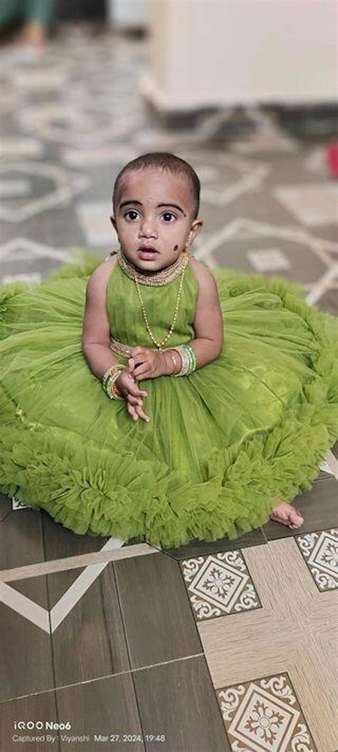 Peagreen Pleated Halter Neck Ruffled Frock. – Stanwells Kids