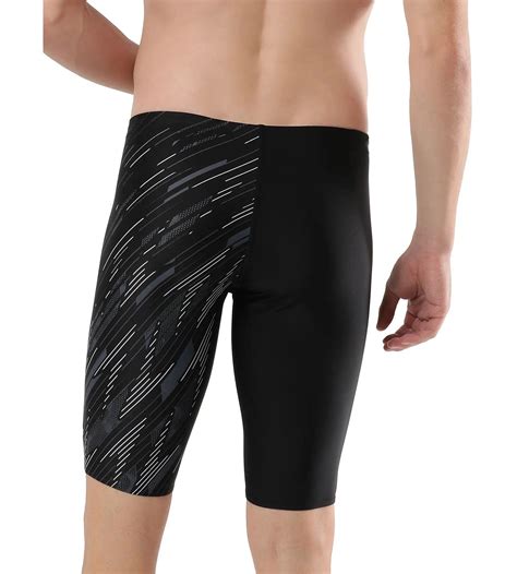 Buy Speedo Hyper Boom V Cut Jammer Black-Usa-Charcoal-White Swimwear ...