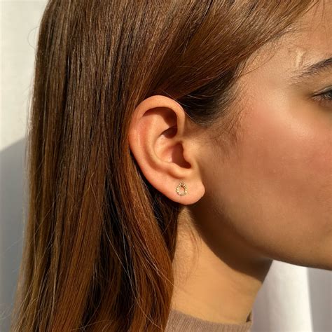 Textured Raindrop Studs