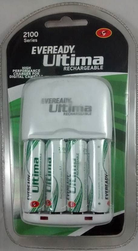 EVEREADY 2100 Charger with 4Pcs 2100 Batteries Battery - EVEREADY ...