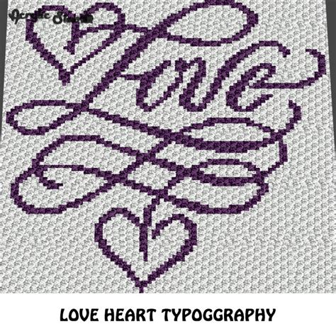 Image result for Crochet Graphgan Love Pattern