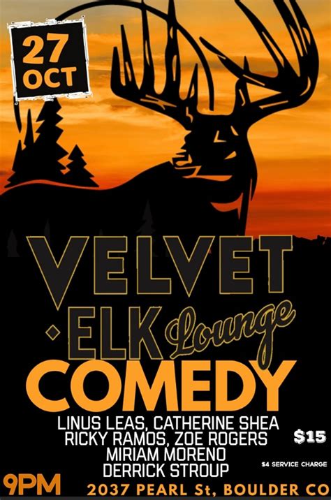 Velvet Elk Comedy | Downtown Boulder, CO