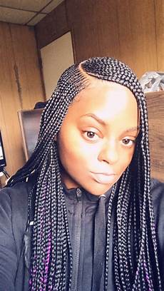 Black Hairstyles In Braids by Side Part Feedin Braids Blackhair Feedinbraids Black Hairstyles In Braids