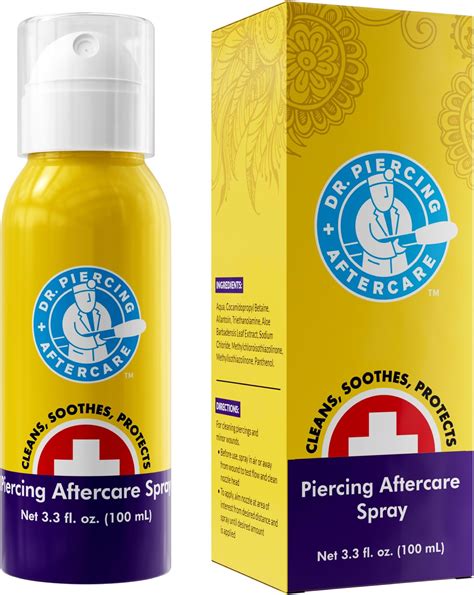 Amazon.com: Dr. Piercing Aftercare Spray - Saline Solution for ...