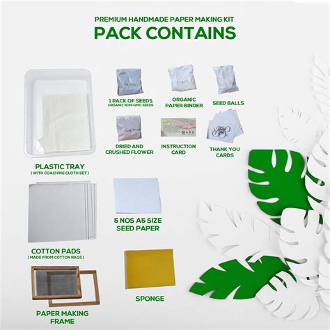 Premium Handmade Paper Making Kit – Seed Paper India