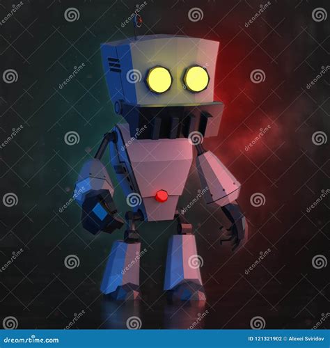 Cartoon Low Poly Robot 的图像结果