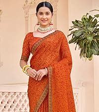 SIRIL Women's Printed Silk Saree with Blouse(2331S806_Black1) : Amazon ...