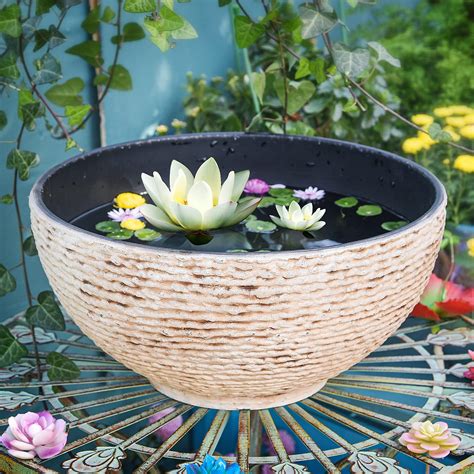 Snapklik.com : Large Garden Bowl Planter Water Plant Pot, Miniature ...