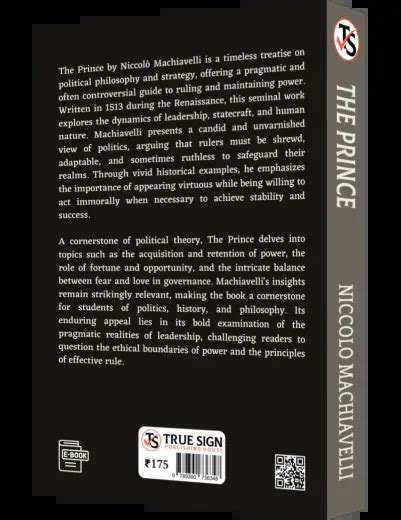 The Prince by Niccolò Machiavelli | E-Commerce | True Sign Publishing ...