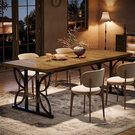 Tribesigns 71 Dining Table for 6, Farmhouse Kitchen India | Ubuy