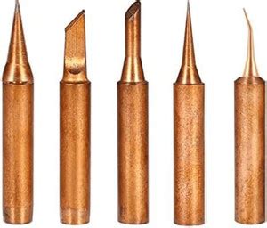 Buyyart New 5 Pcs Steel Head Electric Tip Set For 936, 939 Soldering ...