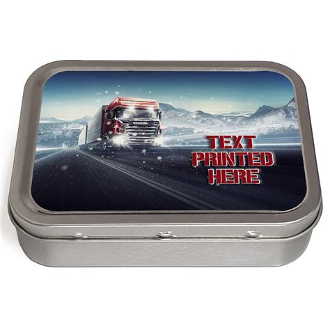 Personalised Lorry Tobacco Tin LB003 - Personalised Gift