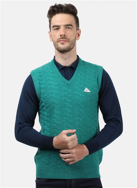 Buy Men Blue Self Sweater Online in India - Monte Carlo