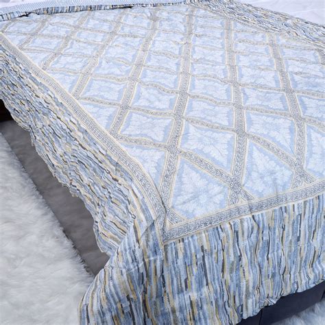 100% Cotton Single Bed Quilt - Jaipuri Block Print Design | The Jaipuri
