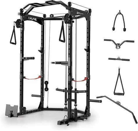 Amazon.com: HOMSURE Power Cage, Multi-Functional Power Racks for Home ...