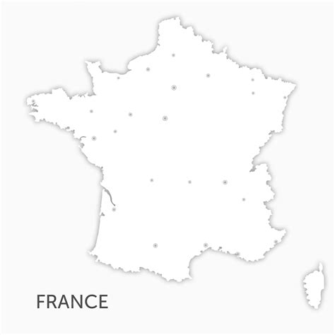 Mapa da França com corte de papel | Vetor Premium