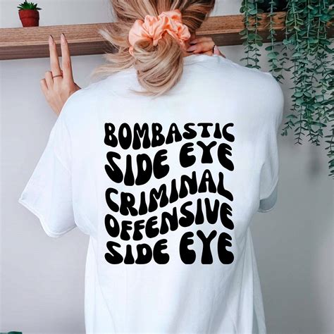 Bombastic Side Eye, Trending Shirt, Meme Shirt, Girl Power, Oversized ...