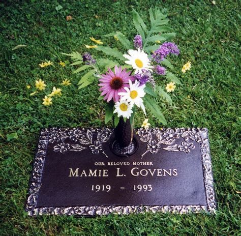 Handcrafted Grave Marker - Dogwood Design | Grave marker, Flat grave ...
