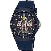 Scuderia Ferrari Pista Analog Black Dial Men's Watch-0830723 : Amazon ...