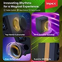 Impex Santo 45 Watts 5.1 Channel Multimedia Speaker System with USB/SD ...