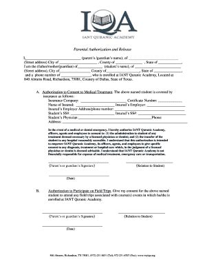 Fillable Online myiqa Parental Authorization and Release - bmyiqabborgb ...