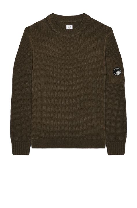 C.P. Company Crew Neck in Ivy Green | FWRD