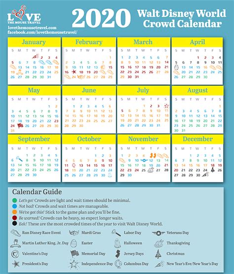 Crowd Calendar For Universal Orlando - Printable Word Searches