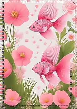 A4 Handcrafted Print Spiral Bound Cartridge Paper Ruled Notebook Gift ...