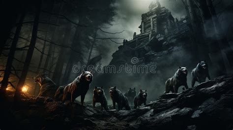 Image result for Wolves Howl at Night