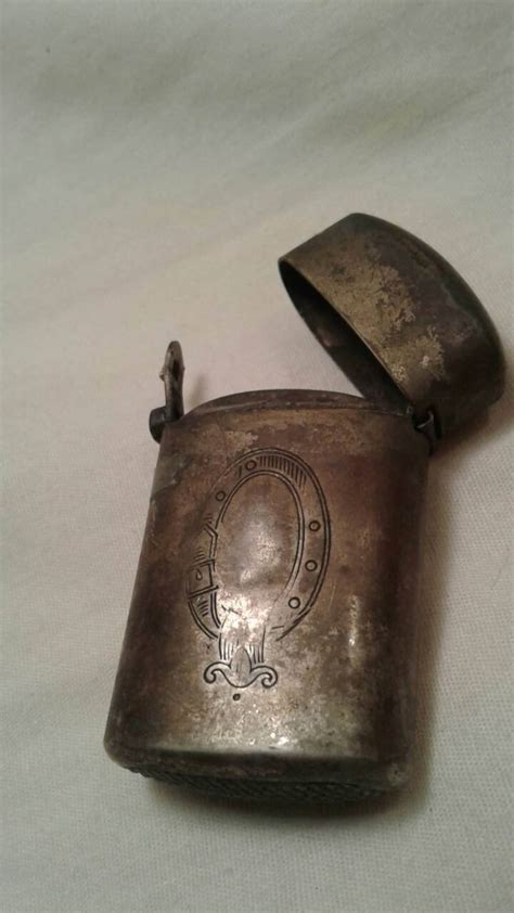 Antique Match Holder Antique Silver Vintage Match Holder Vintage ...