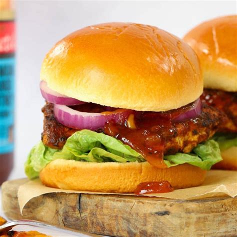 Crispy Chicken Burgers {with Hot Honey Mayo}