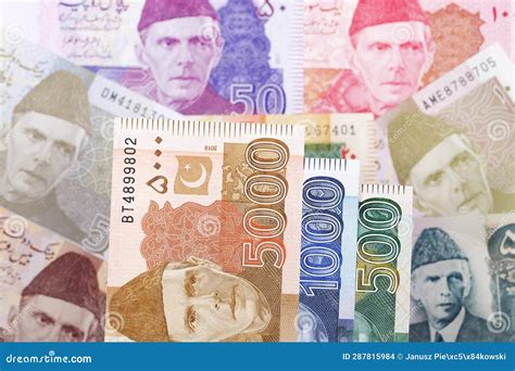 Pakistani Money. Pakistani Rupee Banknotes. 50 PKR Rupees Bills Stock Photography ...