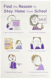 Poster #5 School Attendance, Punctuality Poster : Amazon.in: Office ...