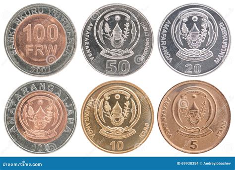 Rwanda franc coin set stock photo. Image of coin, symbol - 69938354