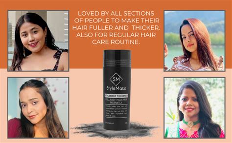 Buy Stylemake Thickener Hair Loss Concealer | Hair Building Fibre for ...