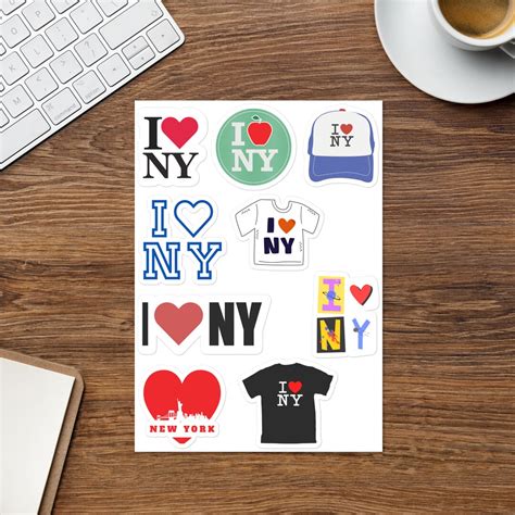 I Love New York Sticker Pack, I Heart NY Stickers, NY Pride Stickers, I ...