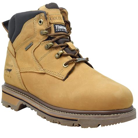 Buy Golden Fox Waterproof Work Boots Men's 6" Boot for Contstruction ...