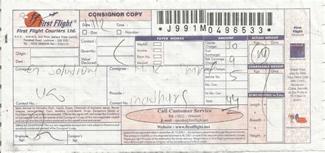 [Resolved] First Flight Couriers — Couriered stuff is lost,empty ...