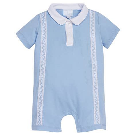 Boy's Polo Romper - Peter Pan Collar Clothes – Little English