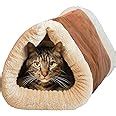 KOZI PET Two-in-One Cat Cave and Bed with Self-Heating Thermal Core ...