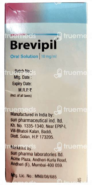 Brevipil 10 MG Oral Solution 200 ML | Order Brevipil 10 MG Oral ...
