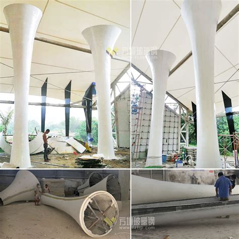 海南旅游度假区定制玻璃钢装饰造型柱 - 方圳玻璃钢