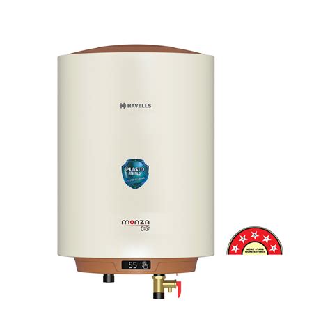 Havells Monza Digi Electric Water Heater 15L Ivory-Brown 2Kw | mykit ...