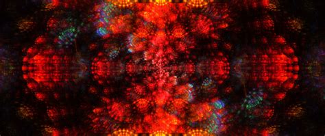 Download wallpaper 2560x1080 fractal, pattern, bright, reflection ...