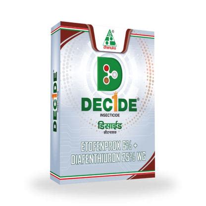 Dhanuka Decide (Etofenprox 6% + Diafenthiuron 25% WG) Insecticide ...