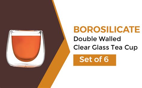 Buy Te.Cha Borosilicate Double Wall Thermo Insulated Glass Tea Cup ...